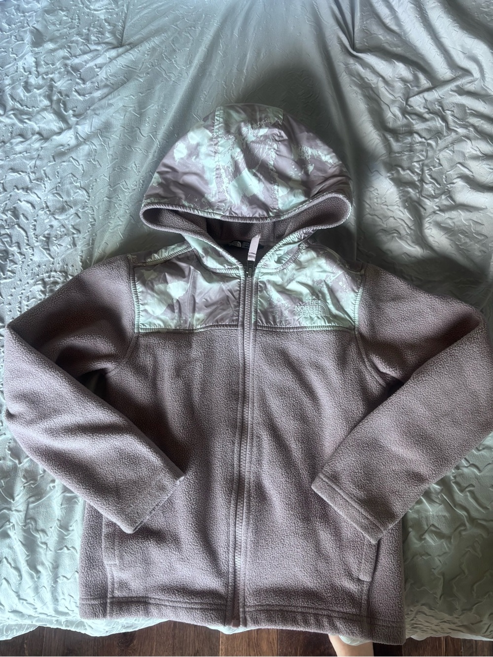 The North Face Girls' Hooded Zip Fleece Jacket